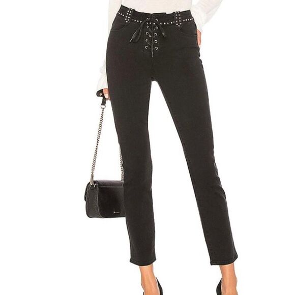 PAIGE Denim - Paige Women’s Arden Ankle Peg In Studded Joannie Jeans Size 28